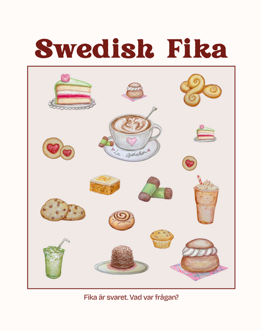 Poster FIKA PÅ SCHEMAT